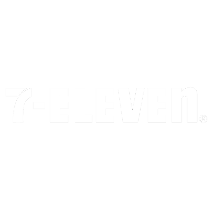 7 eleven logo with white letters and no background.